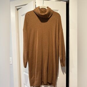 GAP Brown Turtleneck Sweater Dress